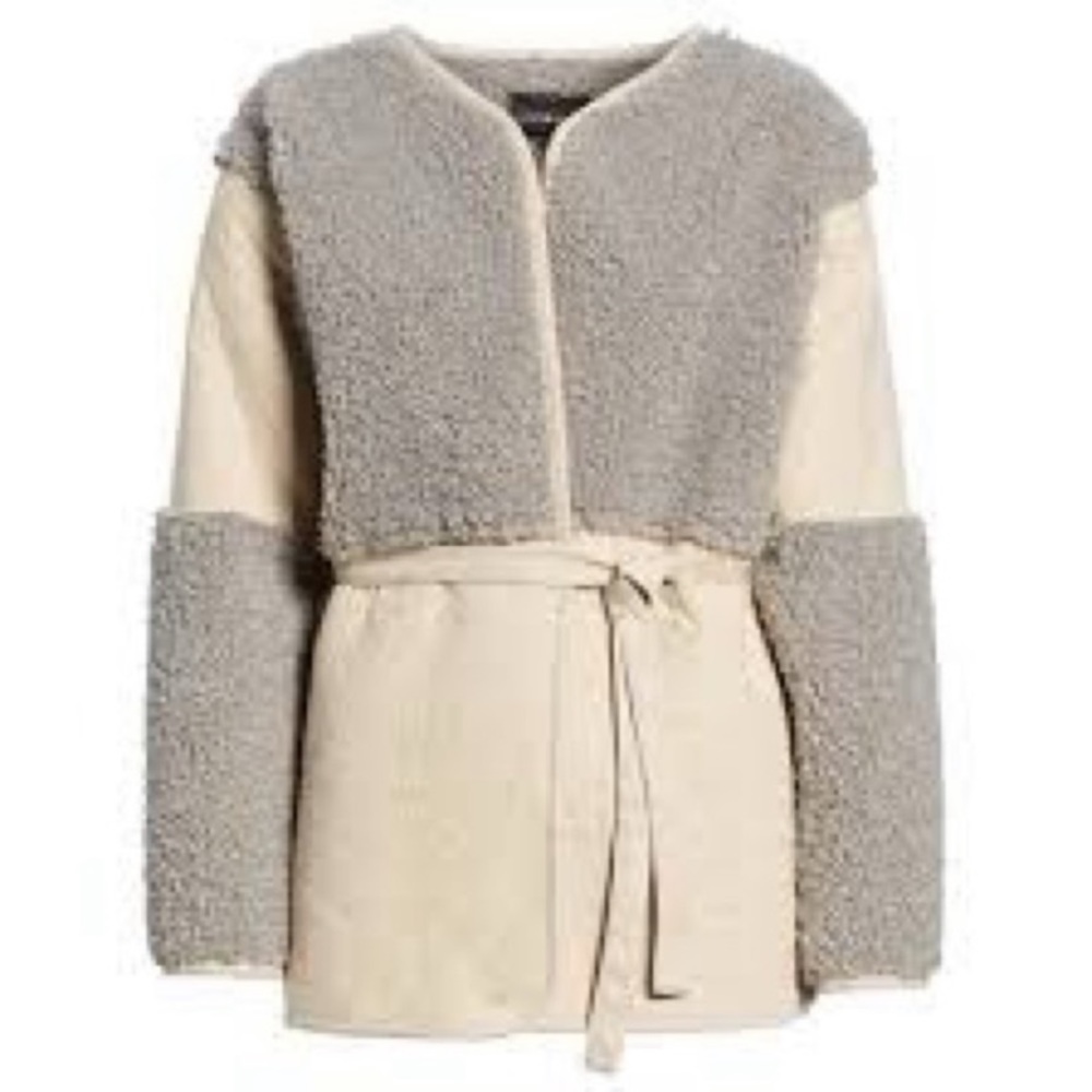 Lucky Brand Mixed Sherpa Jacket - Picture 1 of 5
